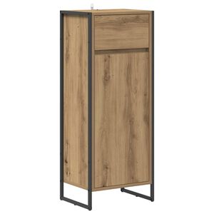 vidaXL Gabinete de Ba&ntilde;o con caj&oacute;n Roble Artesanal 40 x 30 x 100 cm