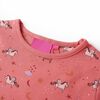 Pijama infantil de manga larga rosa 140