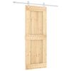 vidaXL Puerta Corredera Natural y Blanco 80 x 210 cm