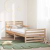 vidaXL Estructura de cama Marr&oacute;n 80 x 200 cm Madera de pino macizo