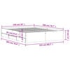 vidaXL Estructura de cama madera de ingeniería blanco 150x200 cm