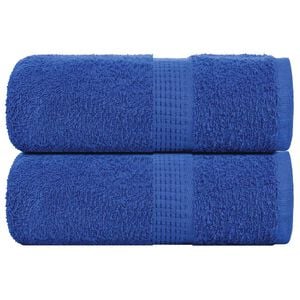 vidaXL Toallas de ba&ntilde;o FROGN 2 uds azul 30x30 cm 360 g/m&sup2;
