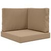 vidaXL Coj&iacute;n para sof&aacute; de exterior Poli&eacute;ster Taup&eacute; 60 x 60 x 8 cm