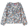 Camisa infantil de manga larga azul oscuro 116