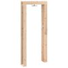 vidaXL Ducha exterior 226 cm Madera maciza de pino y acero inoxidable
