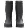 vidaXL Botas de agua negro número 38 PVC