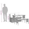 vidaXL Set comedor de jard&iacute;n 3 pzas con cojines rat&aacute;n sint&eacute;tico beige