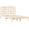 vidaXL Estructura de cama de matrimonio madera maciza 135x190 cm