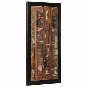 vidaXL Perchero multicolor madera maciza reciclada 40x2x80 cm