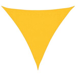 vidaXL Toldo de vela amarillo HDPE 160 g/m&sup2; 3,6x3,6x3,6 m