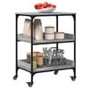 vidaXL Carrito de cocina madera ingenier&iacute;a gris Sonoma 60x41x80,5 cm