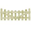 vidaXL Puertas de valla 2 uds madera de pino impregnada 150x60 cm
