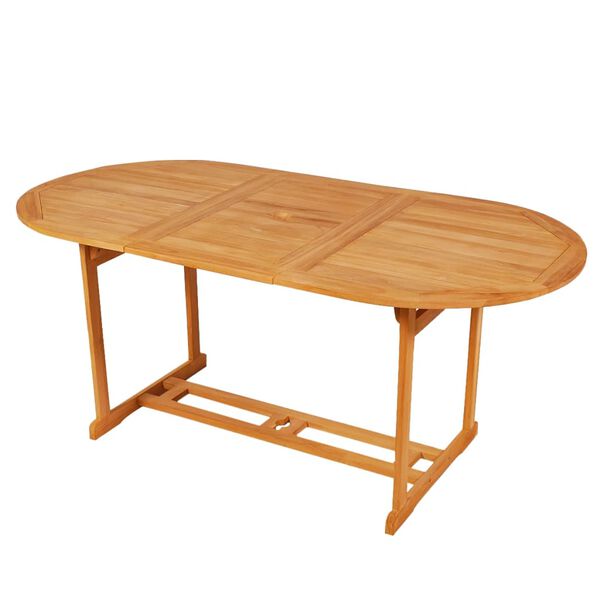 vidaXL Comedor de jard&iacute;n 7 piezas con cojines madera maciza de teca