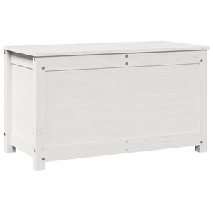 vidaXL Caja de almacenaje madera maciza de pino blanco 80x40x45,5 cm