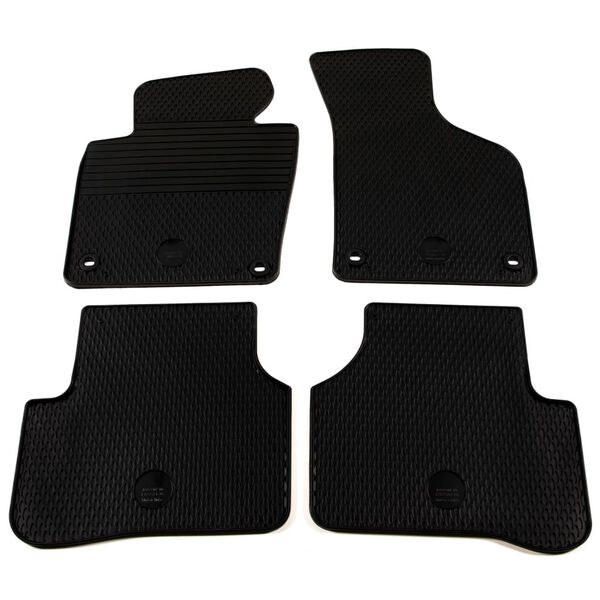 vidaXL Set de alfombrillas coche a medida goma 4 pzas VW Passat B6 B7
