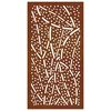 vidaXL Adorno de pared de jard&iacute;n acero corten dise&ntilde;o de hoja 105x55 cm
