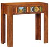vidaXL Mesa consola madera maciza de acacia 80x35x75 cm