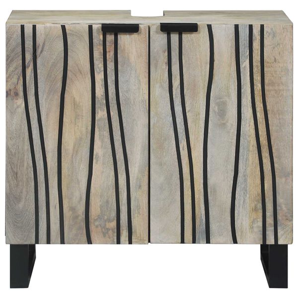 vidaXL Gabinete de Lavabo para Ba&ntilde;o con estante 62 x 33 x 58 cm