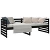 vidaXL Sof&aacute; cama sin colch&oacute;n madera maciza de pino negro 80x200 cm