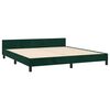 vidaXL Estructura cama con cabecero terciopelo verde oscuro 180x200 cm
