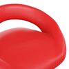 vidaXL Sillas de comedor giratorias 4 uds cuero sint&eacute;tico rojo