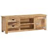 vidaXL Mueble de TV de madera maciza de mango 120x30x40 cm