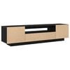 vidaXL Gabinete de TV Negro 160 x 35 x 40 cm Madera contrachapada