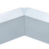 vidaXL Valla para caracoles de acero galvanizado 261x25 cm