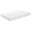 vidaXL Estante flotante de pared 4 uds MDF blanco brillo 40x23x3,8 cm