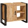 vidaXL Mueble de lavabo Marr&oacute;n 71 x 33 x 58 cm Madera de mango maciza
