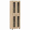 vidaXL Aparador alto FLORIN 60 x 35 x 182 cm Roble Sonoma