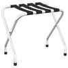 vidaXL Soporte para maletas negro y plateado 56x40x49 cm