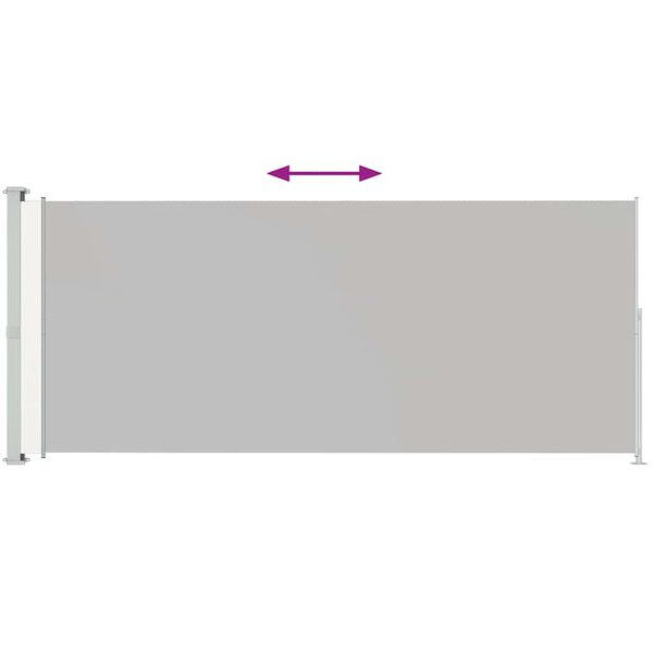 vidaXL Toldo lateral retráctil para patio crema 200x500 cm