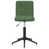vidaXL Sillas de comedor giratorias 4 uds terciopelo verde oscuro