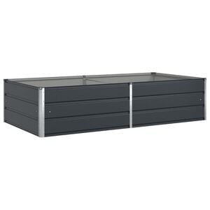 vidaXL Jardinera Gris antracita 195 x 100 x 45 cm Acero Galvanizado