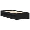 vidaXL Estructura de cama negra 90x190 cm