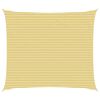 vidaXL Toldo Vela 6 x 7 m HDPE Rectangular Amarillo y blanco