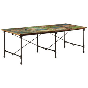 vidaXL Mesa de comedor madera maciza reciclada 220x90x77 cm