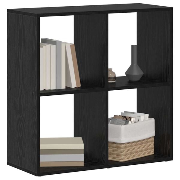 vidaXL Librería Roble Negro 69,5 x 29 x 69,5 cm Madera de ingeniería