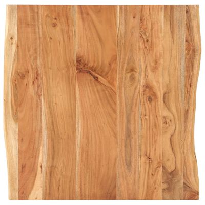 vidaXL Mesa de bistró borde natural madera maciza acacia 80x80x75 cm