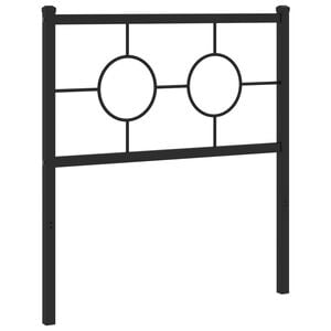 vidaXL Cabecero de repuesto de metal negro 75 cm
