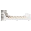 vidaXL Estructura de cama sin colch&oacute;n madera maciza blanca 200x200 cm