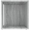 vidaXL Mesa auxiliar madera contrachapada gris Sonoma 33x33x34,5 cm