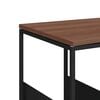 vidaXL Mesa auxiliar de madera contrachapada negro 55x36x59,5 cm
