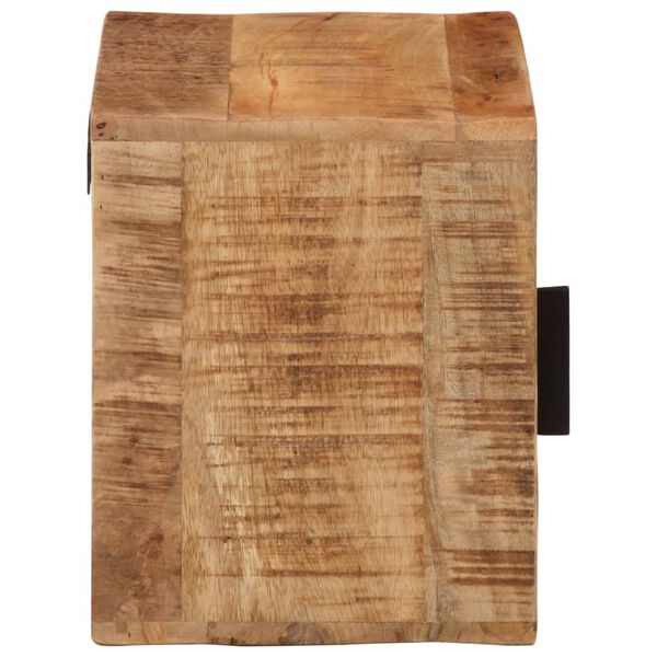 vidaXL Mesita de noche de pared madera maciza de acacia 40x30x25 cm