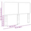 vidaXL Cabecero Madera Vieja 150 cm Madera contrachapada