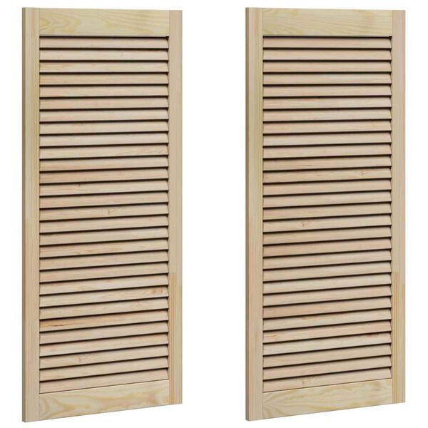 vidaXL Puerta de Armario con puerta 2 pcs Natural 49,5 x 2,1 x 110 cm