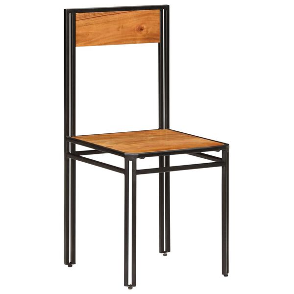 vidaXL Sillas de comedor 6 unidades madera maciza de acacia