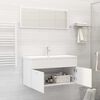 vidaXL Conjunto de muebles de baño 2 piezas contrachapada blanco
