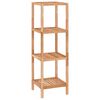 vidaXL Estanter&iacute;a de ba&ntilde;o madera maciza nogal 36x36x112 cm